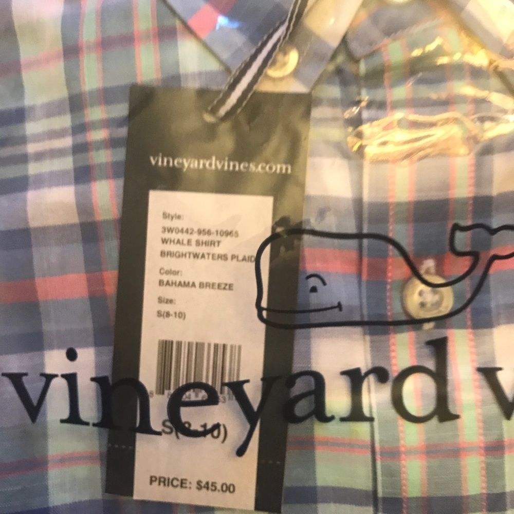 Vineyard Vines NWT boys size 8/10 Long Sleeve - Picture 3 of 3